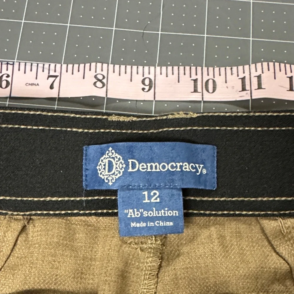 EUC Democracy Absolution Wide Leg Ankle Length Lightweight Brown Pants - Picture 5 of 8